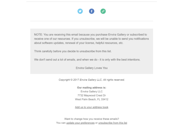 envira welcome email 2 - OptinMonster envira welcome email example