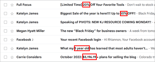 number-subject-line-example - OptinMonster